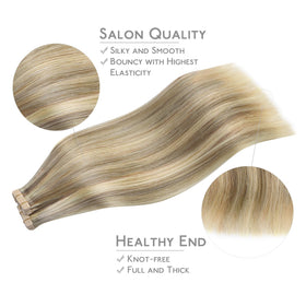 Wennalife Tape in Hair Extensions displayed on a mannequin
