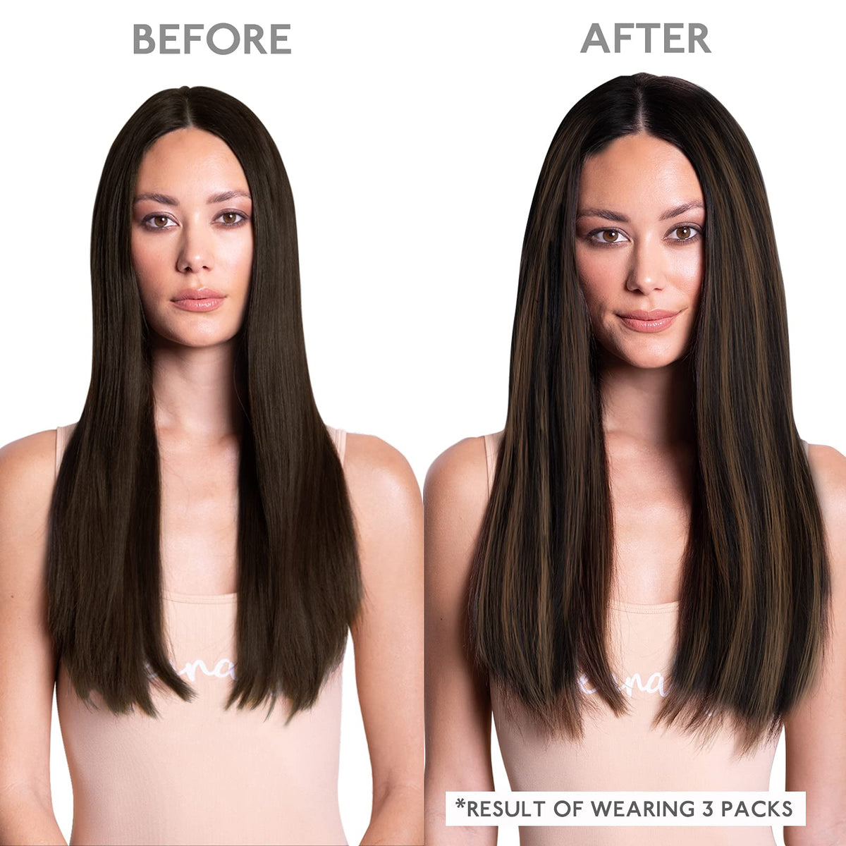 Wennalife Tape in Hair Extensions displayed on a mannequin head