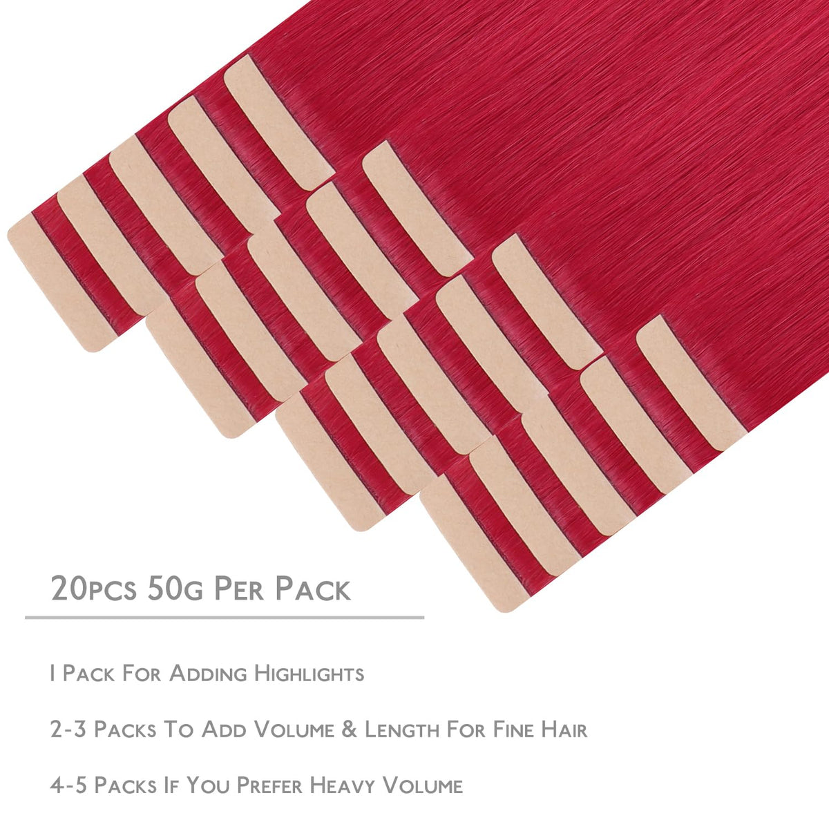 Wennalife Tape in Hair Extensions displayed on a model