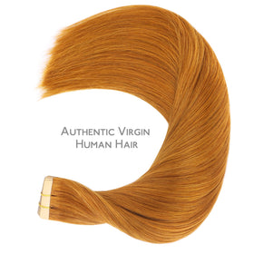 Wennalife Tape in Hair Extensions displayed on a model