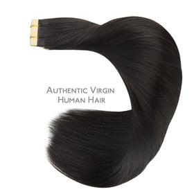 Wennalife Tape in Hair Extensions displayed with care instructions