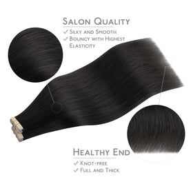 Wennalife Tape in Hair Extensions displayed with replacement tapes