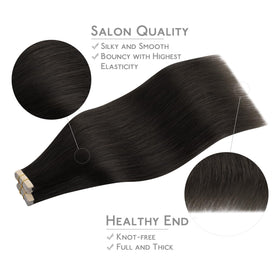 Wennalife Tape in Hair Extensions displayed with replacement tapes