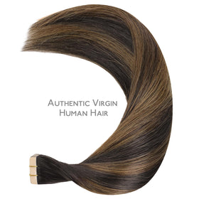 Wennalife Tape in Hair Extensions in a styling setup