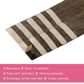 Wennalife Tape in Hair Extensions in natural light