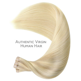 Wennalife Tape in Hair Extensions installed on model