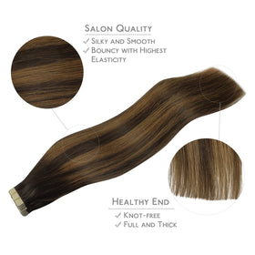 Wennalife Tape in Hair Extensions lifestyle scene with model