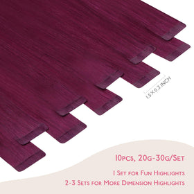 Wennalife Tape in Hair Extensions Light Burgundy packaging