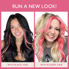 Wennalife Tape in Hair Extensions Light Pink with accessories