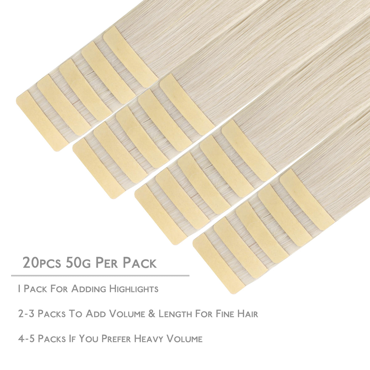 Wennalife Tape in Hair Extensions packaging