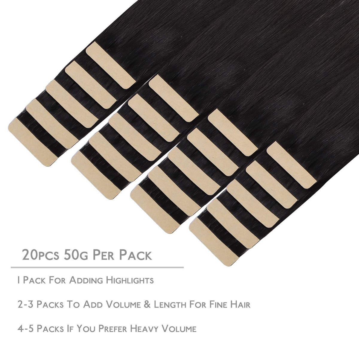 Wennalife Tape in Hair Extensions packaging