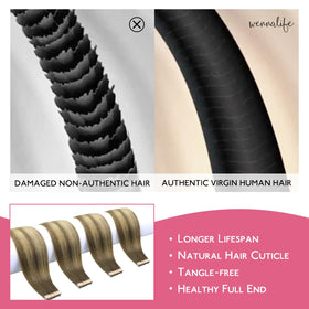 Wennalife Tape in Hair Extensions packaging