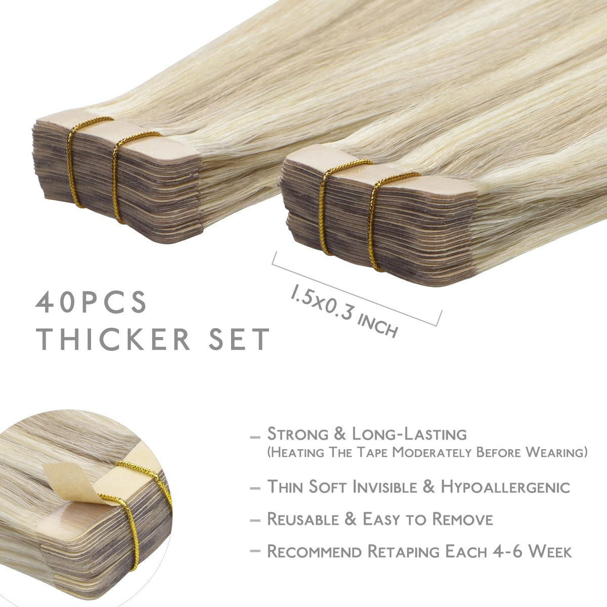 Wennalife Tape in Hair Extensions packaging