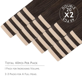 Wennalife Tape in Hair Extensions packaging and accessories