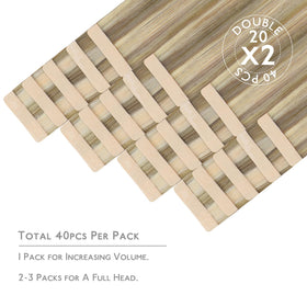 Wennalife Tape in Hair Extensions packaging and contents