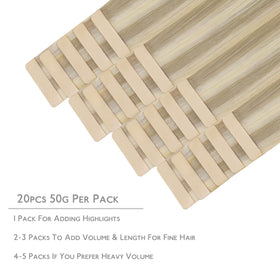 Wennalife Tape in Hair Extensions packaging and contents