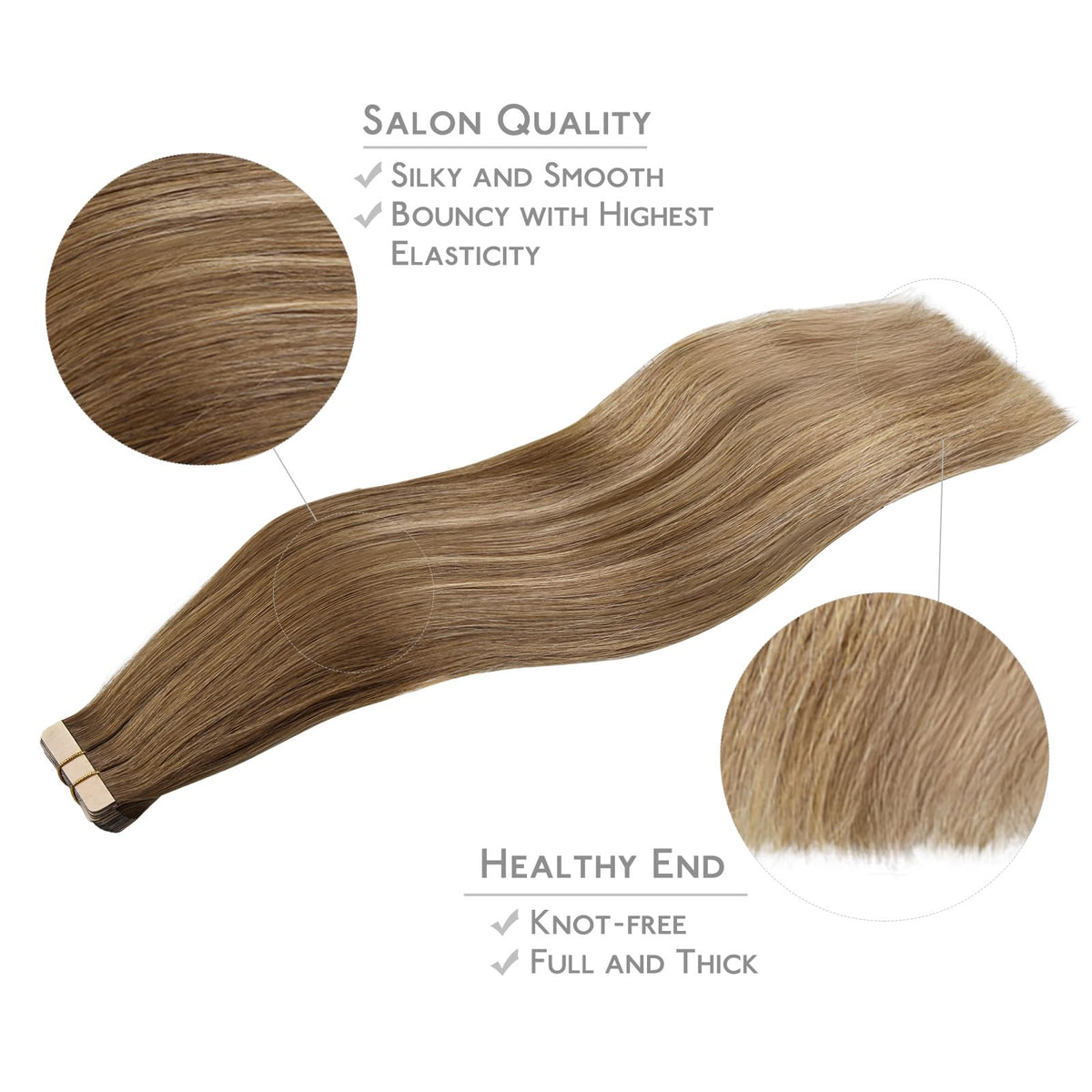 Wennalife Tape in Hair Extensions packaging and contents