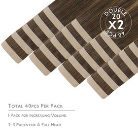 Wennalife Tape in Hair Extensions packaging front view