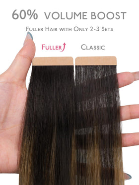 Wennalife tape in hair extensions packaging front view