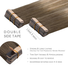 Wennalife Tape in Hair Extensions packaging front view
