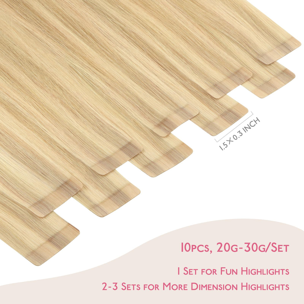 Wennalife Tape in Hair Extensions packaging side view
