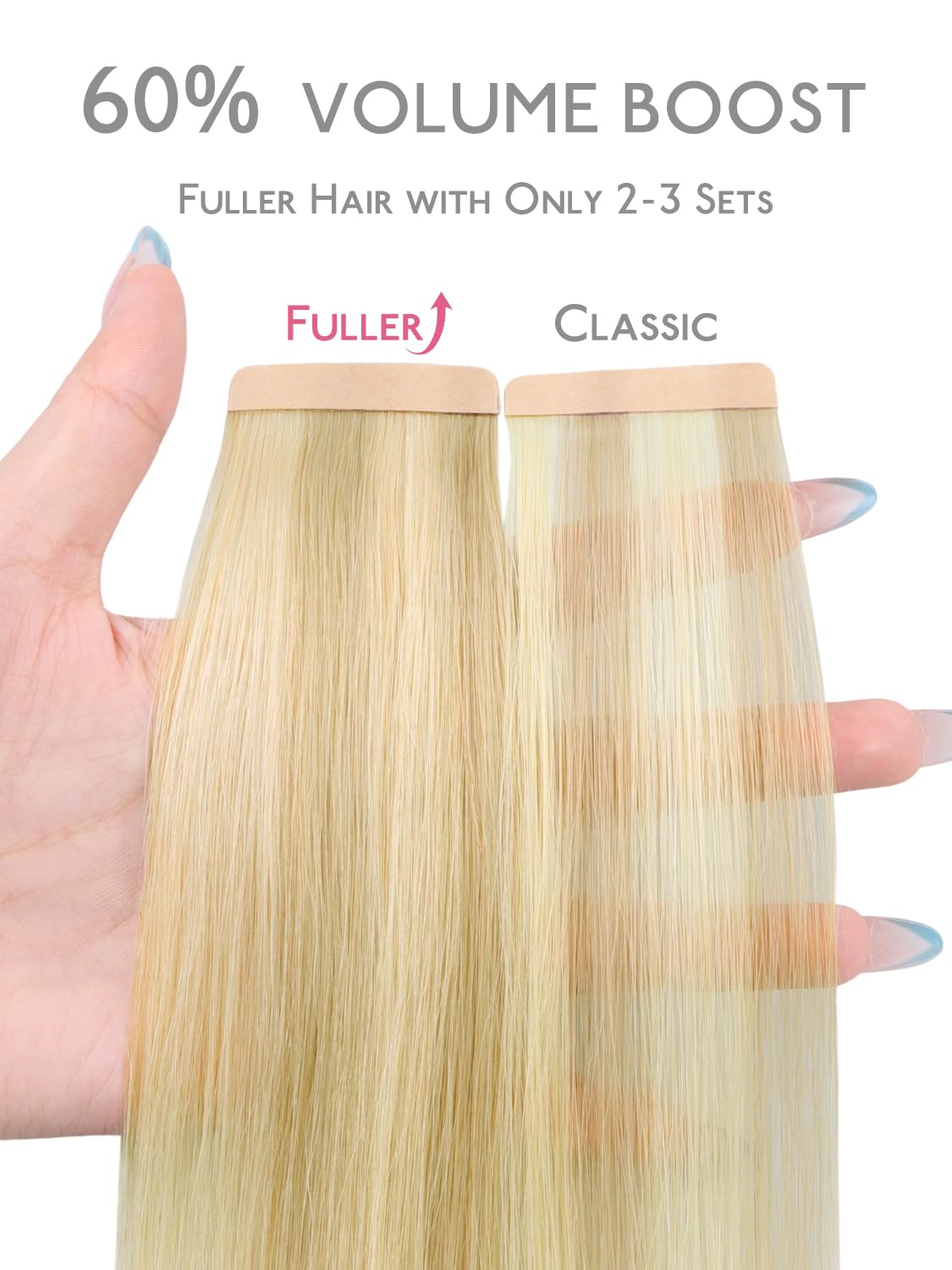 Wennalife Tape In Hair Extensions packaging side view