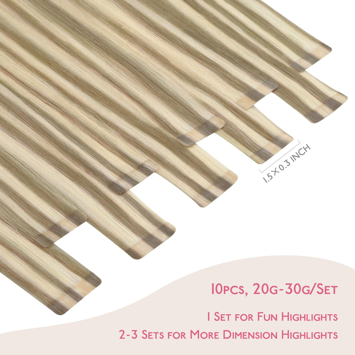 Wennalife Tape In Hair Extensions packaging with 10 pieces