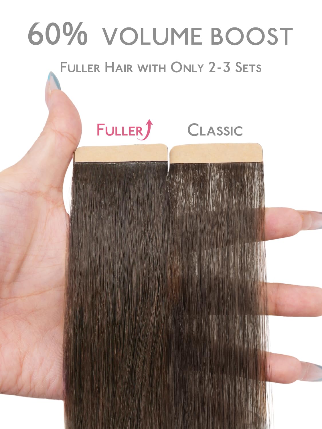 Wennalife Tape in Hair Extensions packaging with 20 pieces