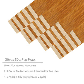 Wennalife Tape in Hair Extensions packaging with 20 pieces