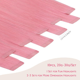 Wennalife Tape in Hair Extensions Peach Pink packaging