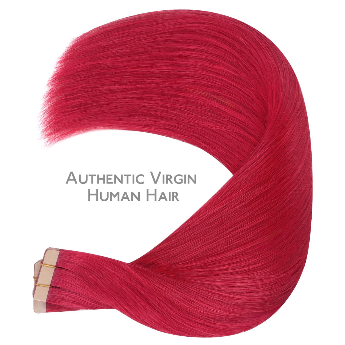 Wennalife Tape in Hair Extensions Red with replacement tapes