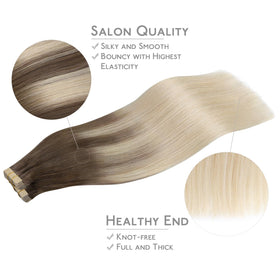 Wennalife Tape in Hair Extensions Remy Human Hair application