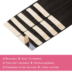Wennalife Tape in Hair Extensions showing colour blend