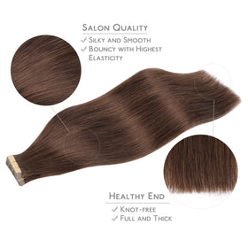 Wennalife Tape in Hair Extensions showing texture