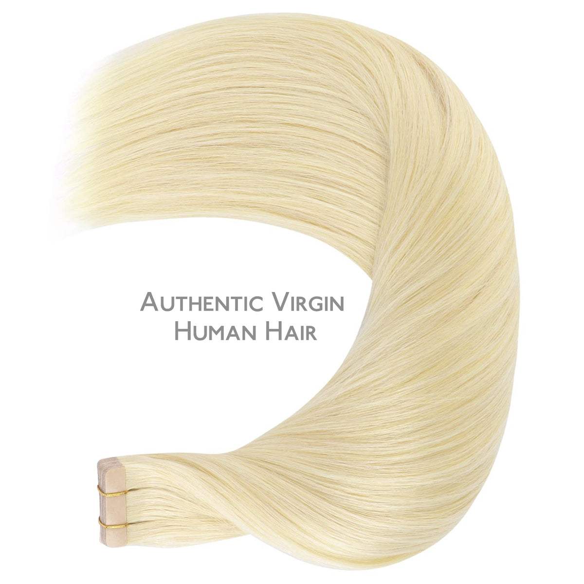 Wennalife Tape in Hair Extensions showing texture and colour