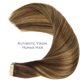 Wennalife Tape in Hair Extensions showing the tape attachment