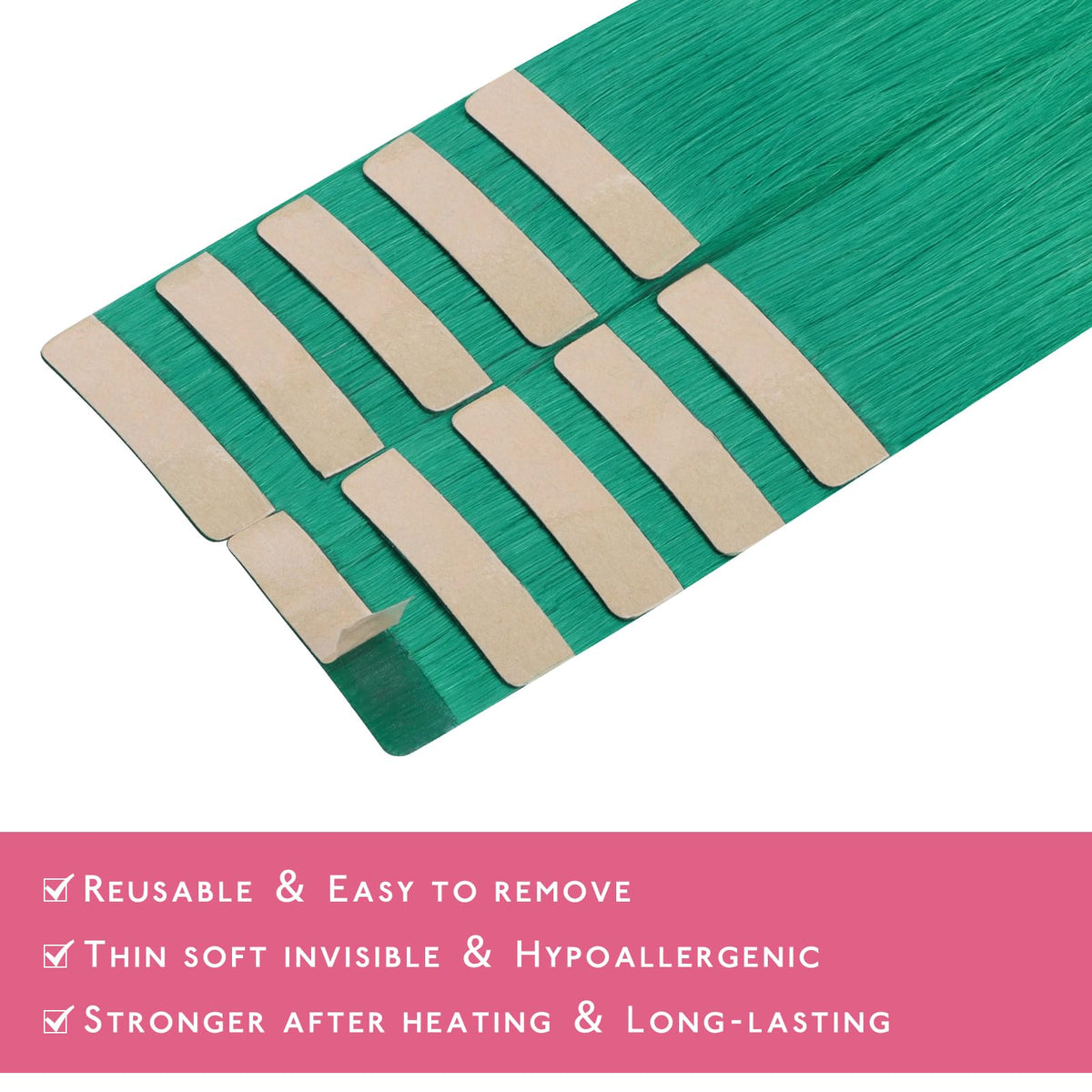 Wennalife Tape in Hair Extensions styled hair