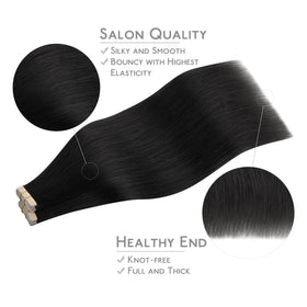Wennalife Tape in Hair Extensions styled in hair