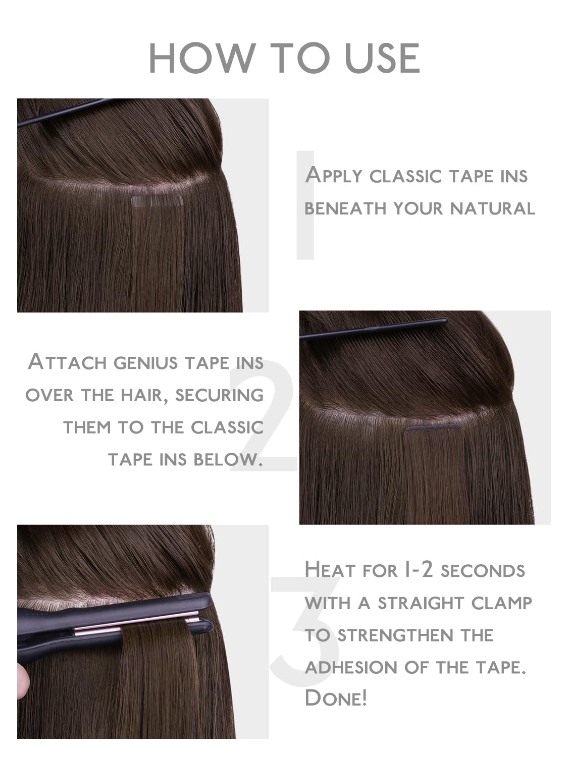 Wennalife Tape in Hair Extensions styled with natural hair
