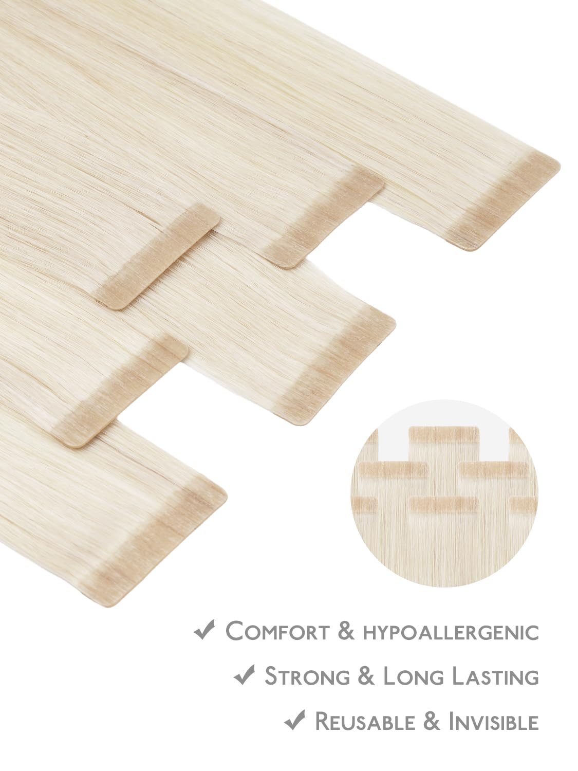 Wennalife Tape in Hair Extensions with care instructions