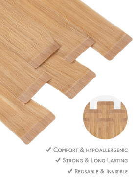 Wennalife Tape in Hair Extensions with styling tools