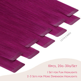 Wennalife Violet Tape in Hair Extensions packaging