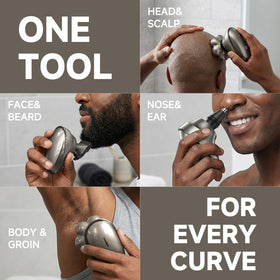 WEQOEE Electric Head Shaver 7D detachable shaving heads