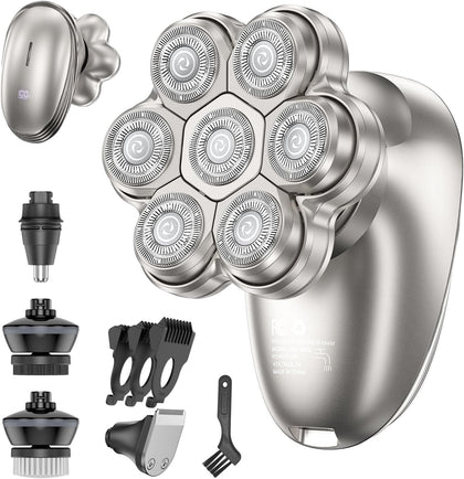 WEQOEE Electric Head Shaver 7D front view