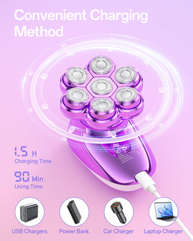 WEQOEE shaver being used in the shower