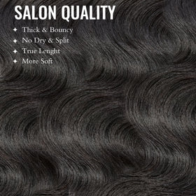 WEQUEEN Body Wave Hair Bundle 18 Inch close-up