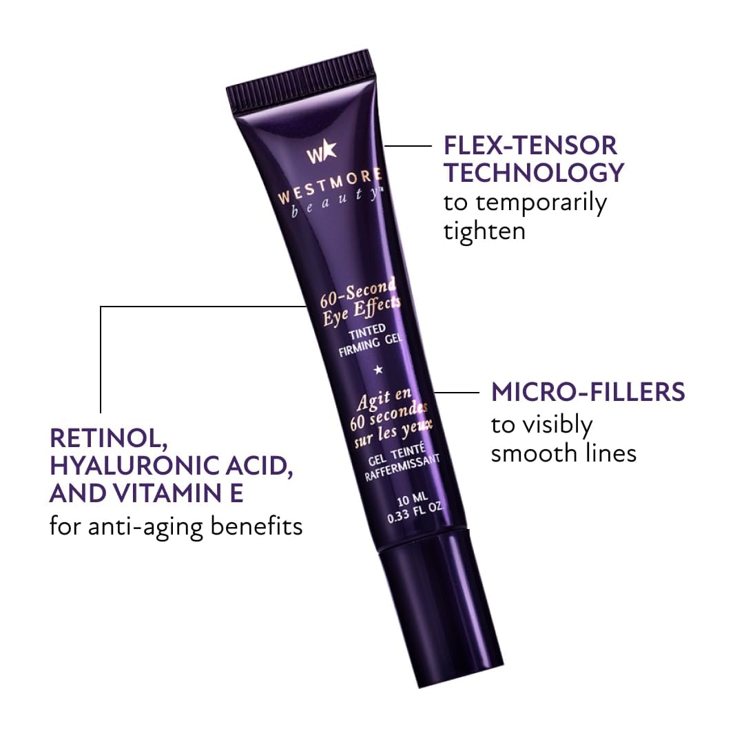 Westmore Beauty 60 Second Effects Tinted Firming Gel with star handheld fan