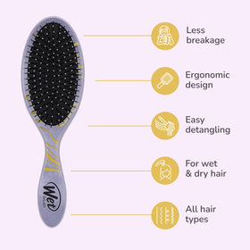 Wet Brush Disney Ariel Hair Detangler side view highlighting bristles