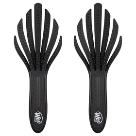 Wet Brush Go Green Curl Detangler Hair Brush black front view