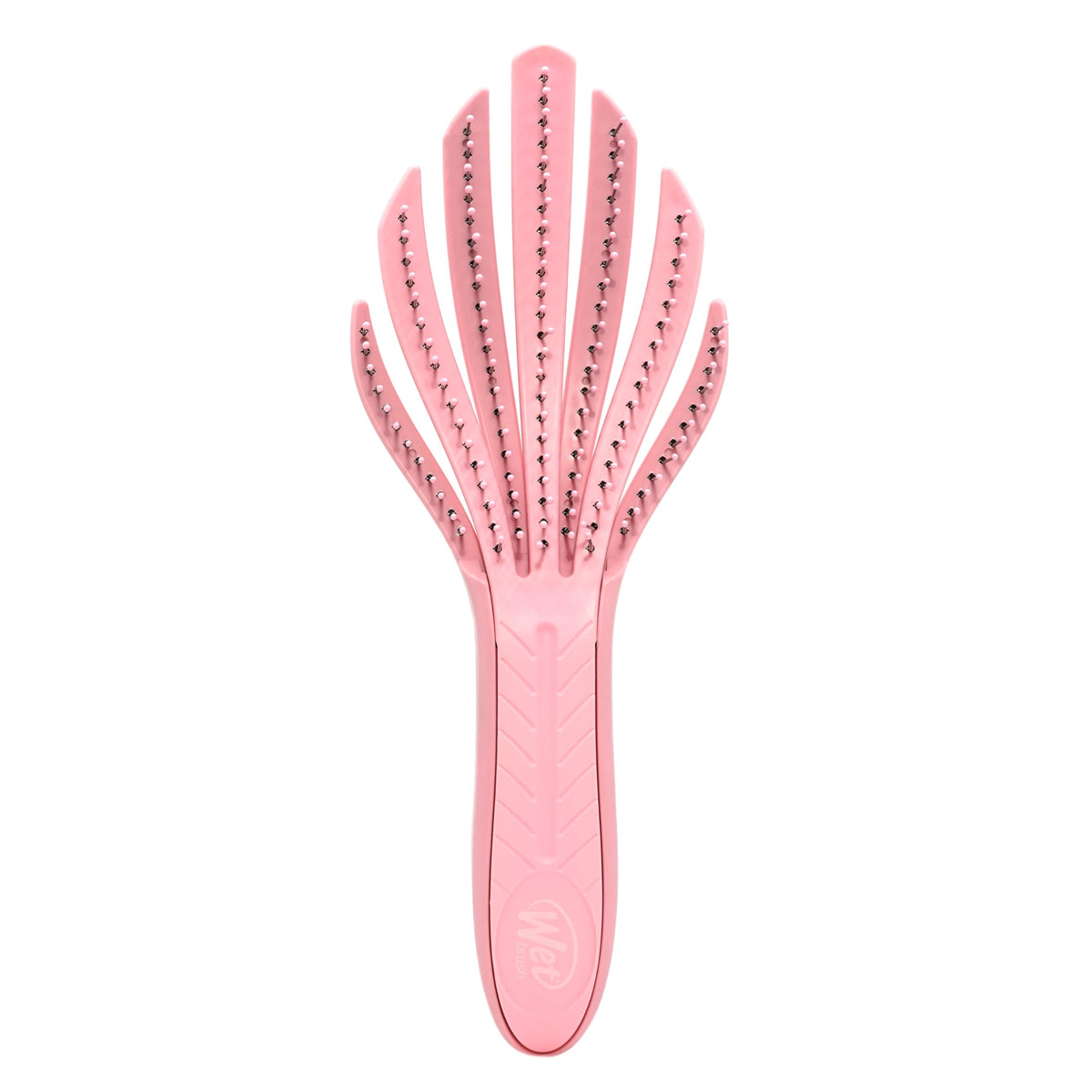 Wet Brush Go Green Curl Detangler in pale pink front view